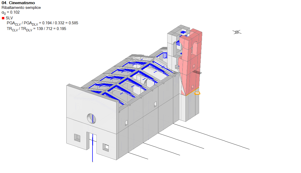 Disegno tecnico 4 - progetto Chiesa di Santa Maria Apparente
