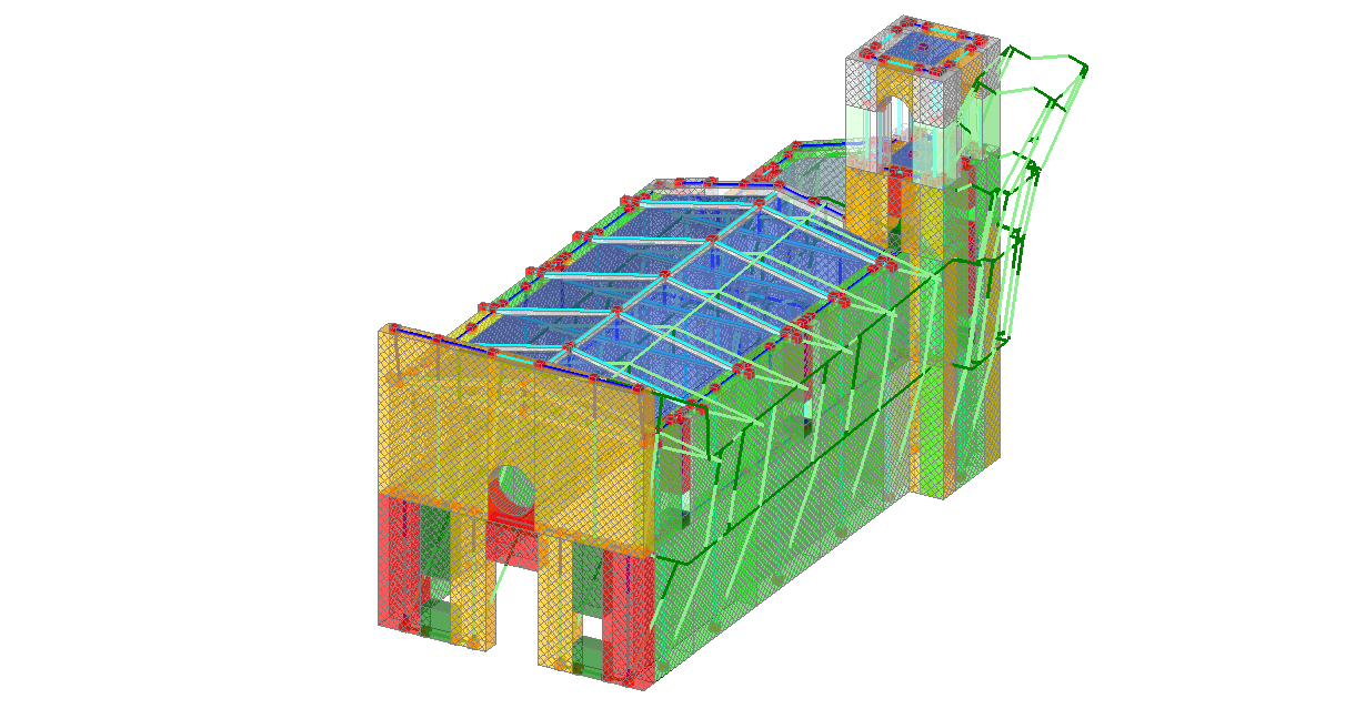 Disegno tecnico 3 - progetto Chiesa di Santa Maria Apparente